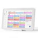 Mezed 21.5 Inch Digital Calendar, Touchscreen Wall‑Mount, White