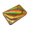 Mezerdoo 216 Slots Stamping Plate Holder Case Rainbow Laser Design Round Square Rectangular Nail Art Stamp Template Organizer 1pcs Empty Nail Art Plate Case Bag (gold - 216 Slots)