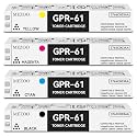 MEZOO GPR61 GPR-61 Toner Cartridge High Yield Compatible with Canon GPR-61 GPR61 Toner Cartridge Replacement for Canon ImageRunner Advance DX C5840i C5850i C5860i C5870i Printer(4-Pack,BK/C/M/Y)
