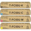 MEZOO T-FC50U TFC50U Toner Cartridge High Yield 4-Pack, BK/C/Y/M