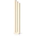 Mezuzah Case – Shin-Shaped Design Black Aluminum (1, Beige-Cream)