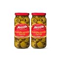 Mezzetta Jalapeño Stuffed Olives, 10 oz (Pack of 2)