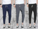 mfb Solid Men Black Grey Track Pants