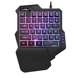 MFTEK One Handed Gaming Keyboard RGB Backlit