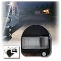 MG1000-450B-RB RV LED Motion Sensor Porch Light, 450 Lumens, Round Scare Light Retrofit RB Adaptor Plate, Intela-Sensor Battery Monitoring, EMI Suppressed Security Fixture - Black