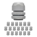 MGI SpeedWare Strain Relief Nylon Cord Grip Cable Glands, 20-Pack White (3/4" NPT)