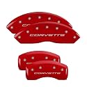 MGP Brake Caliper Covers Compatible with 1997-2004 Chevy Corvette C5