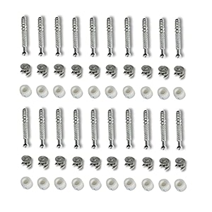 mhs furniture connecting minifix cam and pin with wooden dowel pins  complete modular panel joint fastener for bed cupboard amp woodworking pack of 20 set