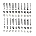 MHS Furniture Connecting Minifix Cam and Pin with Wooden Dowel Pins – Complete Modular Panel Joint Fastener for Bed, Cupboard & Woodworking (Pack of 20 Set)