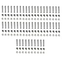 MHS Furniture Connecting Minifix Cam and Pin with Wooden Dowel Pins – Complete Modular Panel Joint Fastener for Bed, Cupboard & Woodworking (Pack of 50 Set)
