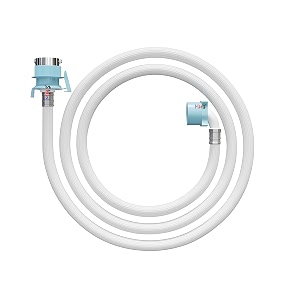 mhs universal washing machine water inlet hose pipe with tap adapter  15 meter 15m  heavy duty connector for all fully automatic top amp front load washers