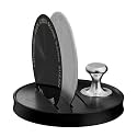 MHW-3BOMBER 51mm Espresso Puck Screen - 0.2mm Ultra Thin Espresso Puck - Metal Reusable Coffee Filter for Portafilter Basket 51mm - Puck Screen with Stand 3 Pack FG7050-OS