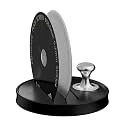 MHW-3BOMBER 58mm Espresso Puck Screen - 0.2mm Ultra Thin Espresso Puck with Round Hole - Metal Reusable Coffee Filter for Portafilter Basket 58mm - Puck Screen with Stand 3 Pack FG7054-OS