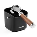 MHW-3BOMBER Espresso Knock Box, 1.2L(15 Cups) Coffee Knock Box with Removable Knock Bar and Anti-slip Pads for Espresso Puck, Coffee Ground, Durable Espresso Accessories, Black GB5967B