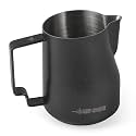 MHW-3BOMBER Milk Frothing Pitcher 450ml/15.2oz Milk Frother Cup Espresso Steaming Pitcher Stainless Steel Milk Frother Cup Barista Latte Art Round Spout Milk Jug P6005MB