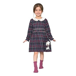 Mi Arcus Corduroy Collar Dress for Baby