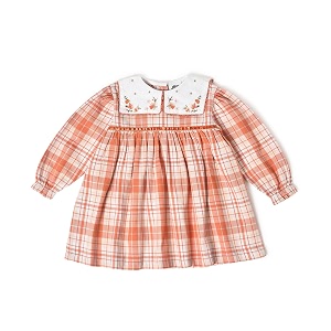 Mi Arcus Corduroy Collar Dress for Baby