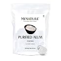 Mi Nature Alum Powder Potassium (Fitkari/Phitkari) -100% Natural Skincare for Acne, Odor Control & Water Purification Face Mask for |Pore Refining 454g (16oz) |Face Pack Powder |Cruelty-Free