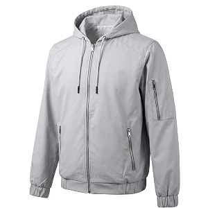 men39s water-resistant full sleeve jacket for light rain  zipper closure inside pocket  ideal for bikers amp outdoor activities