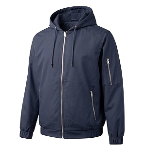 men39s water-resistant full sleeve jacket for light rain  zipper closure inside pocket  ideal for bikers amp outdoor activities