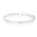 Miabella Italian 925 Sterling Silver, 18K Gold Plated Herringbone Bracelet