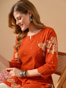 Mialo fashion Printed Pure Cotton Tunic Kurta