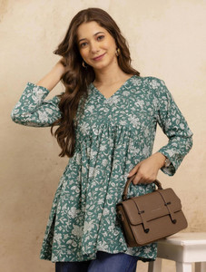 Mialo fashion Women Printed Flared Kurta