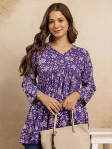 Mialo fashion Women Printed Flared Kurta