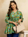 Mialo fashion Women Floral Print Flared Kurta