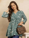 Mialo fashion Women Printed Flared Kurta