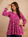 Mialo fashion Women Printed Flared Kurta