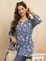 Mialo fashion Floral Print Viscose Rayon Flared