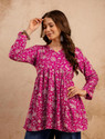 Mialo fashion Women Printed Flared Kurta