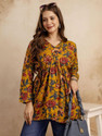 Mialo fashion Women Floral Print Flared Kurta
