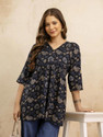 Mialo fashion Women Printed Flared Kurta