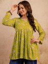 Mialo fashion Printed Viscose Rayon Flared Kurta