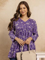 Mialo fashion Women Printed Flared Kurta