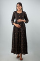 Mialo fashion Women Gown Black Maxi/Full Length Dress