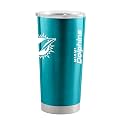 Miami Dolphins NFL 20oz Stainless Steel Insulated Tumbler, Slider Lid