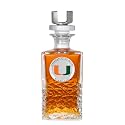 Miami Heritage Decanter with 3D Stopper | 25 OZ Liquor Pourer | Expertly Crafted Pewter Glass