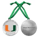 Miami Ornament Non-Dated | Hand-Sculpted Christmas Tree Ornament | Intricately Crafted Metal Pewter Alma Mater Inlay