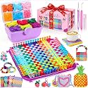 478Pcs Weaving Loom Kit, Knitting Loom with Binding Needles & Colored Rings