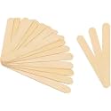 MIBLY 80 PCS Popsicle Sticks for Crafts – Jumbo Craft Sticks Made of Smooth Wooden Sticks – Ideal Wood Sticks and Wooden Sticks for Crafts for Body Hair Removal (Pack of 80 Large Sticks)
