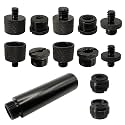 Mic Stand Adapter Kit with Extension Tube,3/8" to 5/8",1/4" to 5/8" Threaded Screw for Camera Tripod Mic Arm 13 Pack