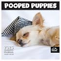 MICASA PRESS - Pooped Puppies 2025 Wall Calendar 12 Month | 12" x 24" Open | Thick &amp; Sturdy Paper | Giftable | Dog Calendar 2025