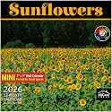 MICASA PRESS Sunflowers 2026 Mini Wall Calendar 12 Month | 7" x 14" Open | Thick &amp; Sturdy Paper | Holiday Gift | Nature Calendar 2026