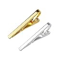 Michelangelo Men's Tie Pin Combo (Golden and Silver, Free Size)