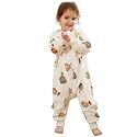 MICHLEY Baby Sleeping Bag Sack Flannel Wearable Blankets Pajamas 1-6Years