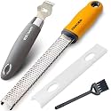 Micro Plane Cheese Grater & Lemon Zester Tool Set non-slip Handle