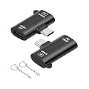 Micro SD Card Reader,SD Card Reader to USB C,Type C Male to TF-Card Reader&amp;100W Type C Female Charging Port Compatible with Micro SDXC,Micro SDHC,Micro SD,Phone,Pad,Laptop (2-Pack)